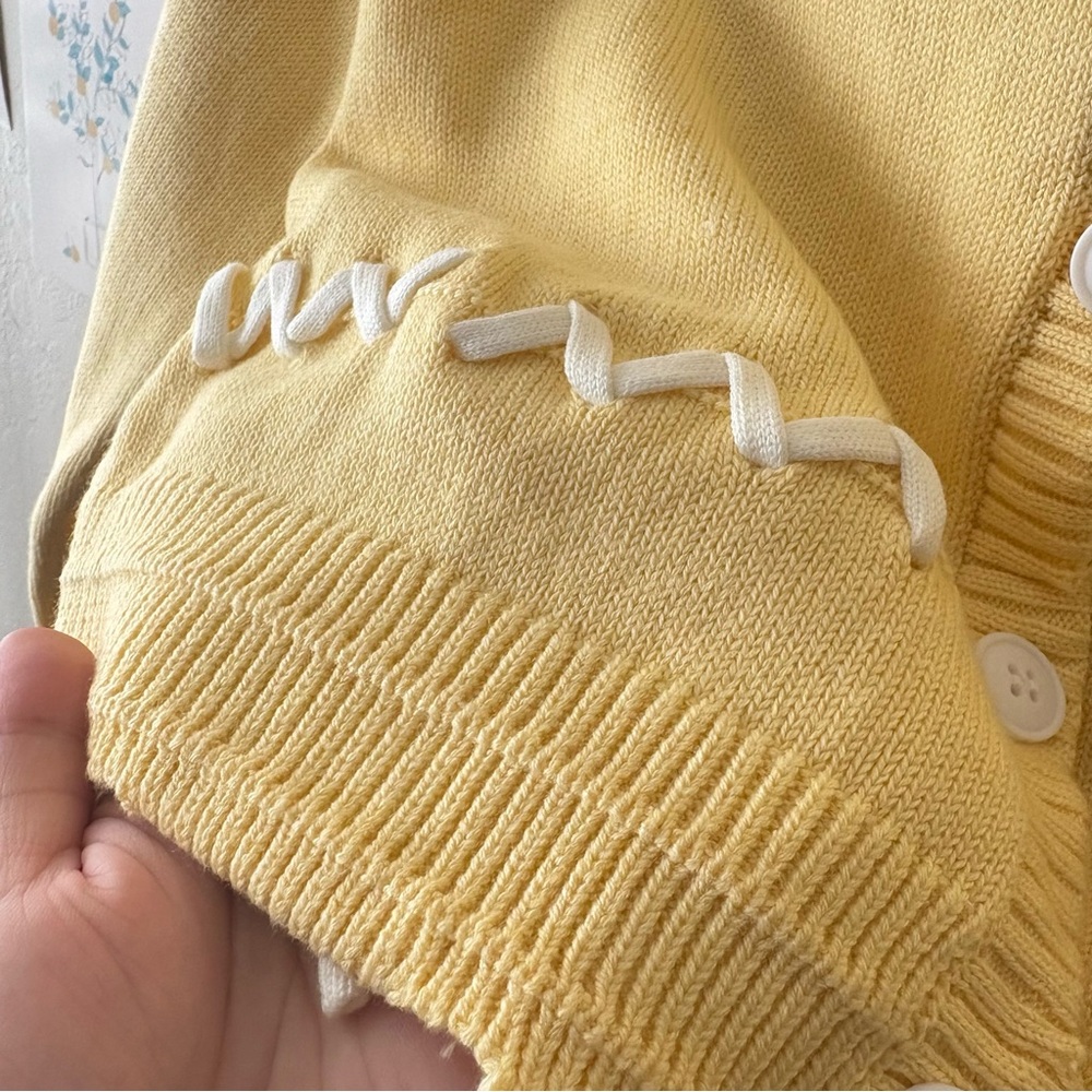 Yellow Cardigan/sweater - Picture 3 of 6